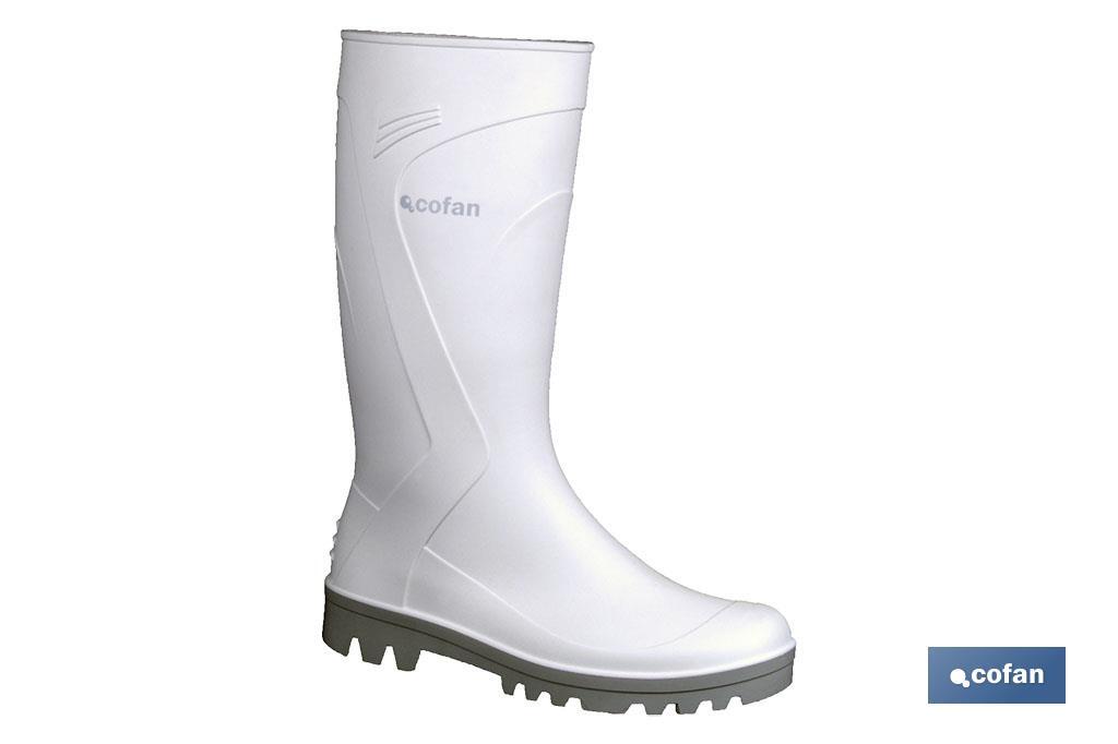 BOTA AGUA PVC BLANCA TALLA 42