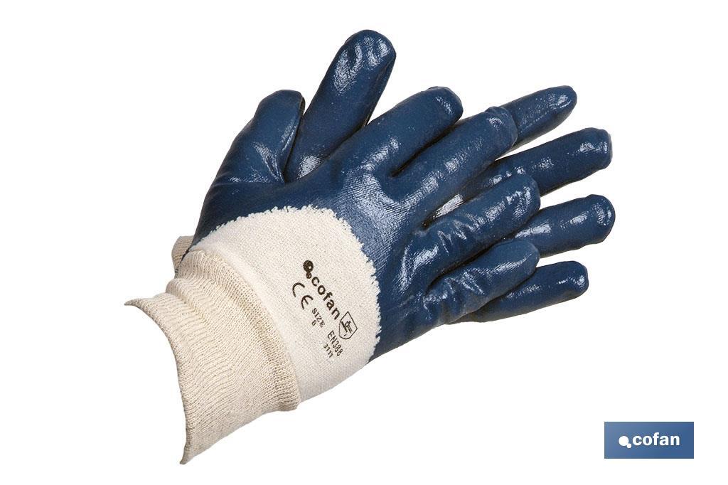 GUANTES NITRILO AZUL T-8