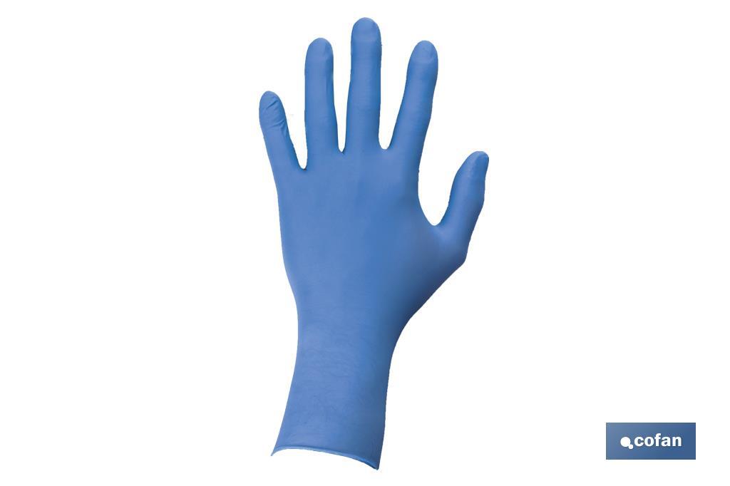 CAJA 100UDS. GUANTES DE NITRILO AZUL CLASE CTALLAL