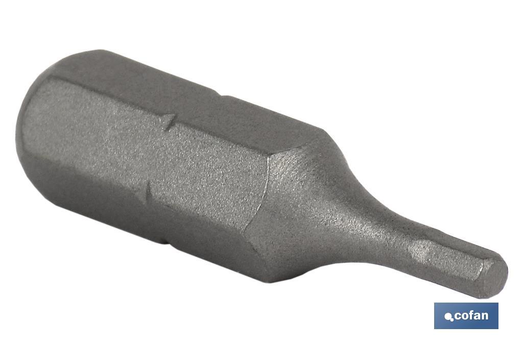 PUNTA DE DESTORNILLADOR HEXAGONAL ESTÁNDAR 6 25 MM VENTA UNITARIA (PACK: 1 UDS)