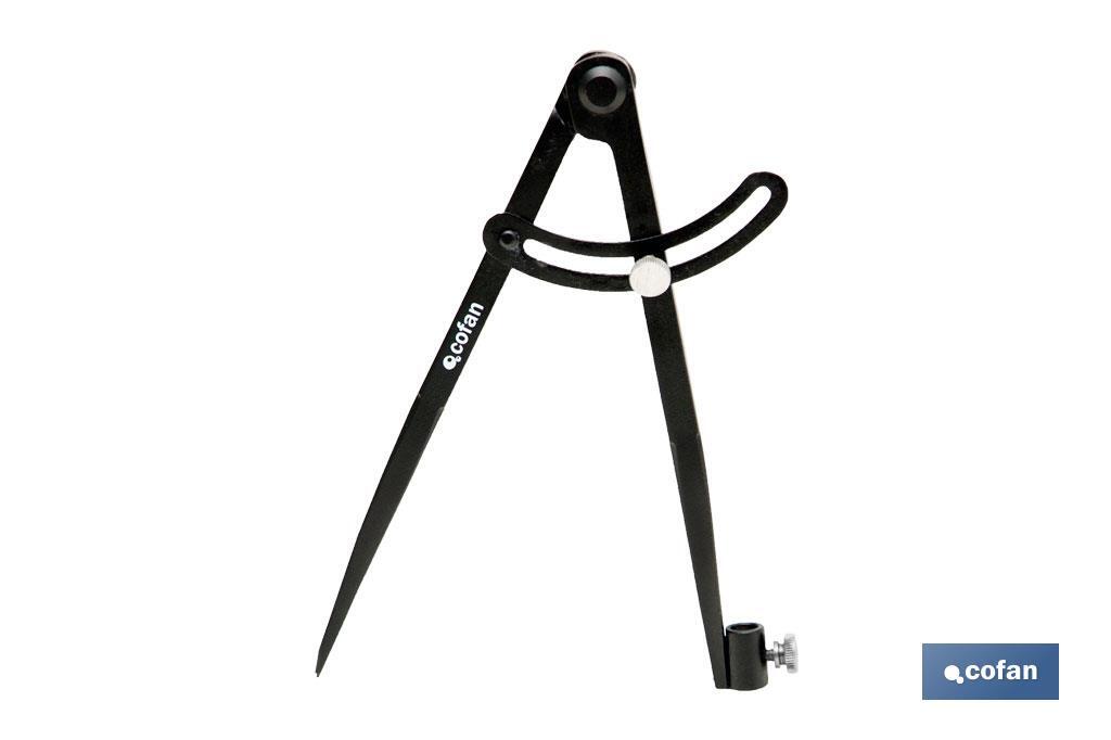 COMPAS DE PUNTAS C/SOPORTE Y FIJADOR 200 mm (PACK: 1 UDS) COMPAS DE PUNTAS C/SOPORTE Y FIJADOR 200 mm (PACK: 1 UDS)
