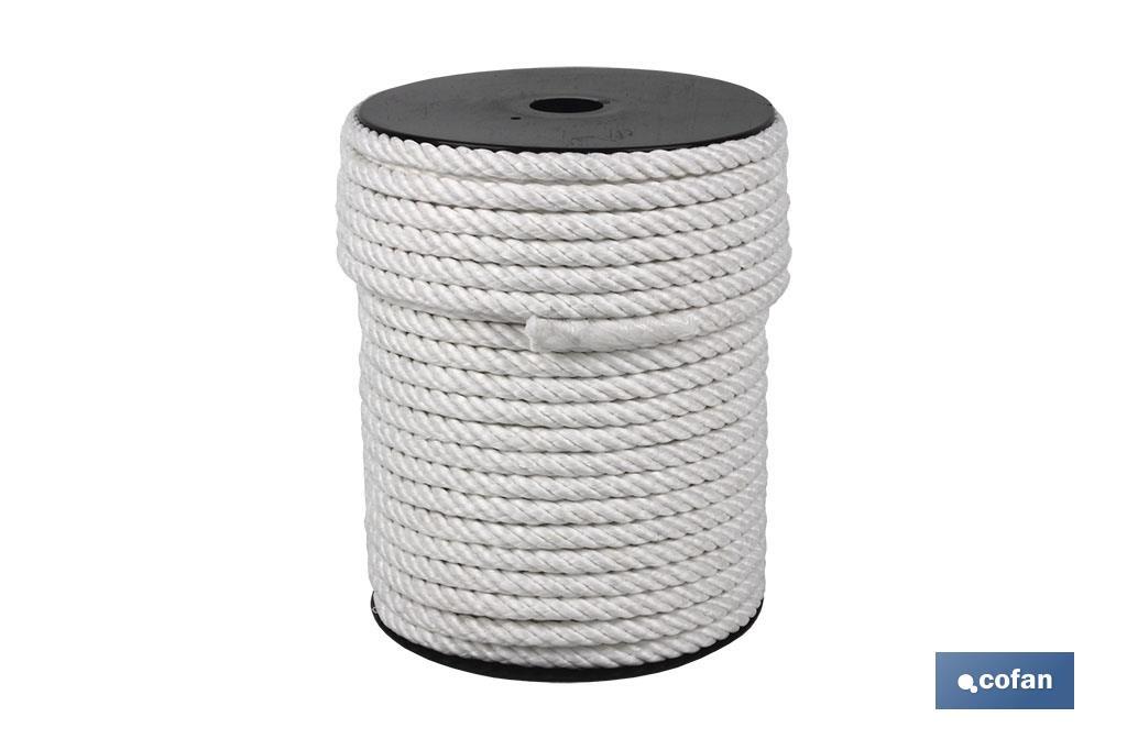 CARRETE CUERDA NYLON MATE 4/C 14 MM 100 MTS BCO (PACK: 1 UDS)