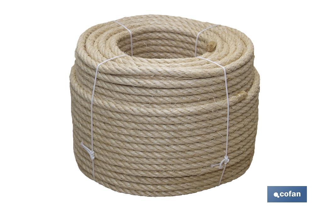 CUERDA SISAL 4 CABOS 14 MM 100 MTS NATURAL (PACK: 1 UDS)