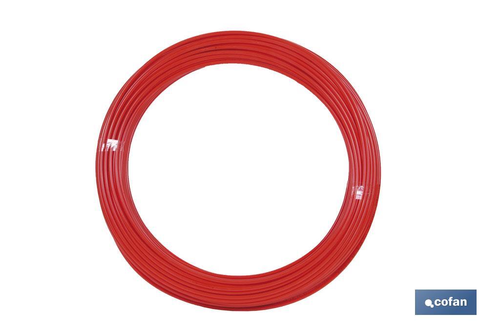 TUBO POLIAMIDA DIN-73378 ROJO 8X10 (PACK: 100 UDS) TUBO POLIAMIDA DIN-73378 ROJO 8X10 (PACK: 100 UDS)