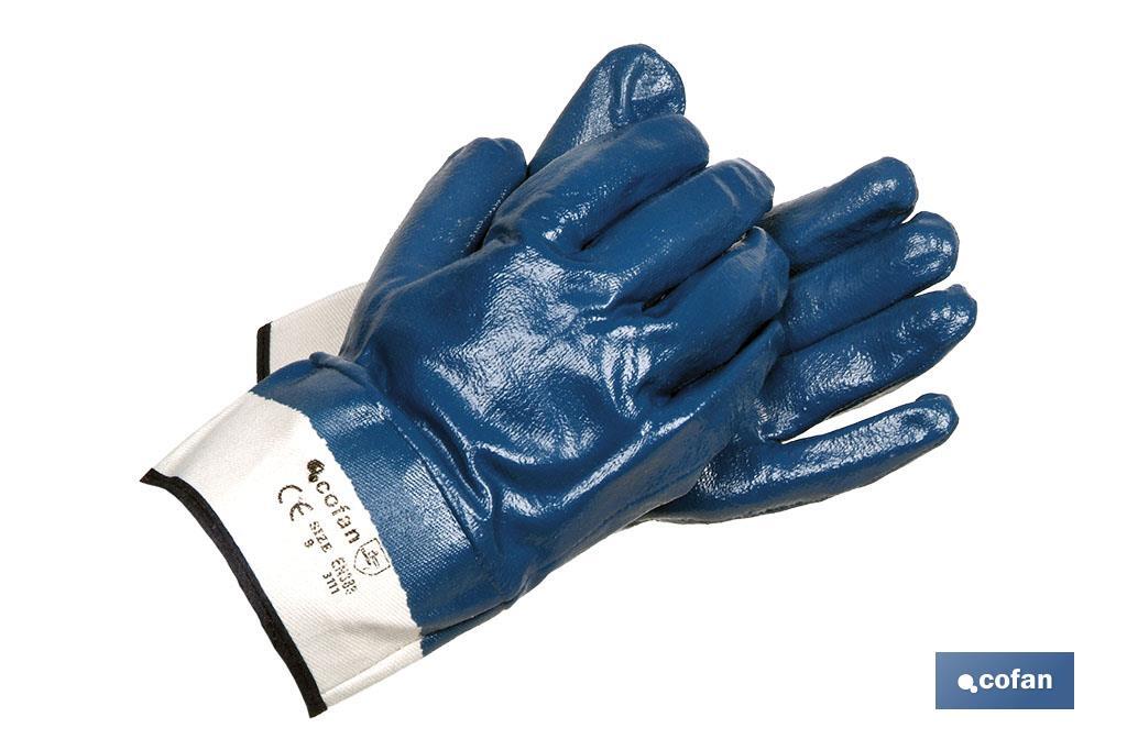 GUANTE AMERICANO NITRILO AZUL TALLA 10 (PACK: 12 UDS)