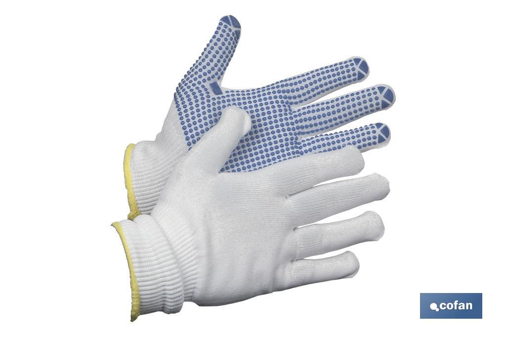 GUANTE 100% NYLON C/PUNTITOS PVC T-7 (PACK: 12 UDS) GUANTE 100% NYLON C/PUNTITOS PVC T-7 (PACK: 12 UDS)