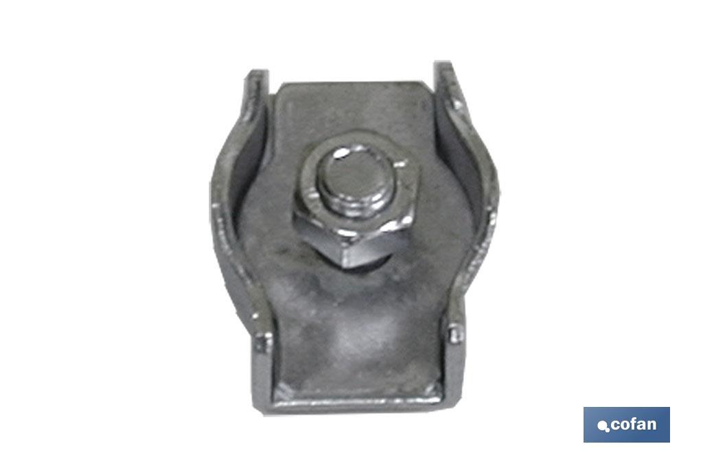 SUJETACABLES PLANO SIMPLE M-8 (PACK: 50 UDS) SUJETACABLES PLANO SIMPLE M-8 (PACK: 50 UDS)