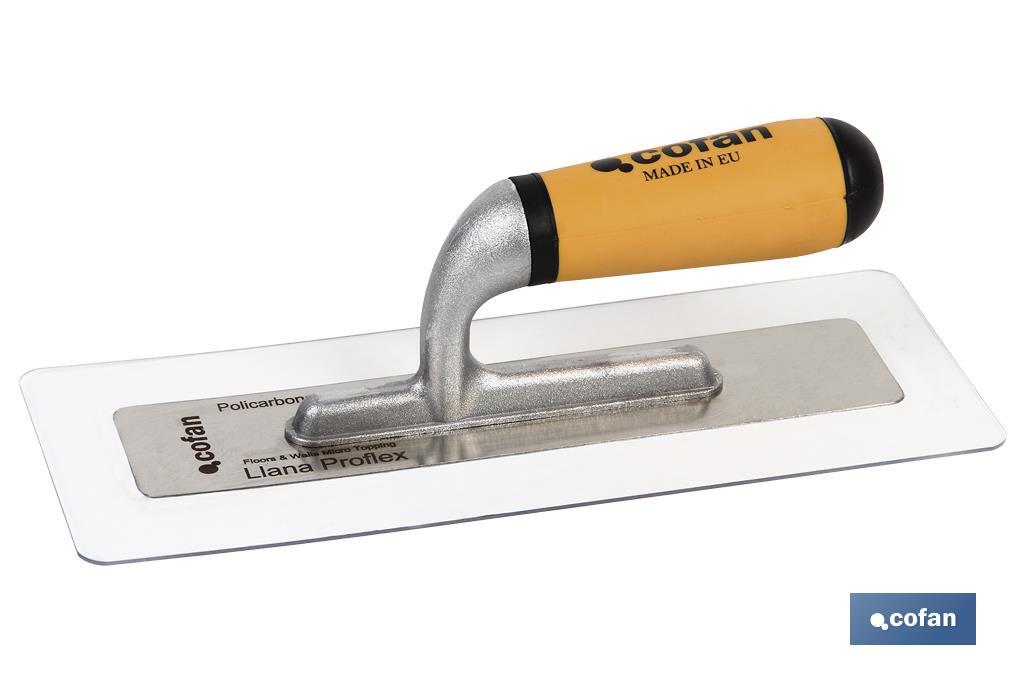 LLANA PROFLEX POLICARBONATO ACERO INOX + ALUMINIO MANGO BI-COMPONENTE 280X115X1,5 (PACK: 1 UDS) LLANA PROFLEX POLICARBONATO ACERO INOX + ALUMINIO MANGO BI-COMPONENTE 280X115X1,5 (PACK: 1 UDS)