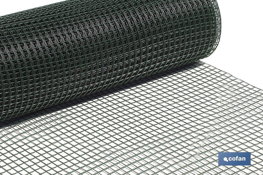 MALLA PLAST. CUADRADA JARDIN 20mm VERDE 1x25m (PACK: 1 UDS) MALLA PLAST. CUADRADA JARDIN 20mm VERDE 1x25m (PACK: 1 UDS)