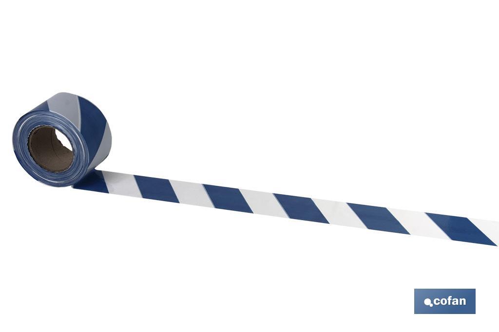 CINTA BALIZAM. AZUL/BLANCA 80MM X 200MTS (PACK: 1 UDS) CINTA BALIZAM. AZUL/BLANCA 80MM X 200MTS (PACK: 1 UDS)