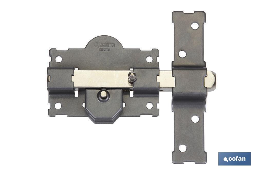 CERROJO BOTON/LLAVE PINTADO GRIS R/105 - 70 mm (PACK: 1 UDS) CERROJO BOTON/LLAVE PINTADO GRIS R/105 - 70 mm (PACK: 1 UDS)