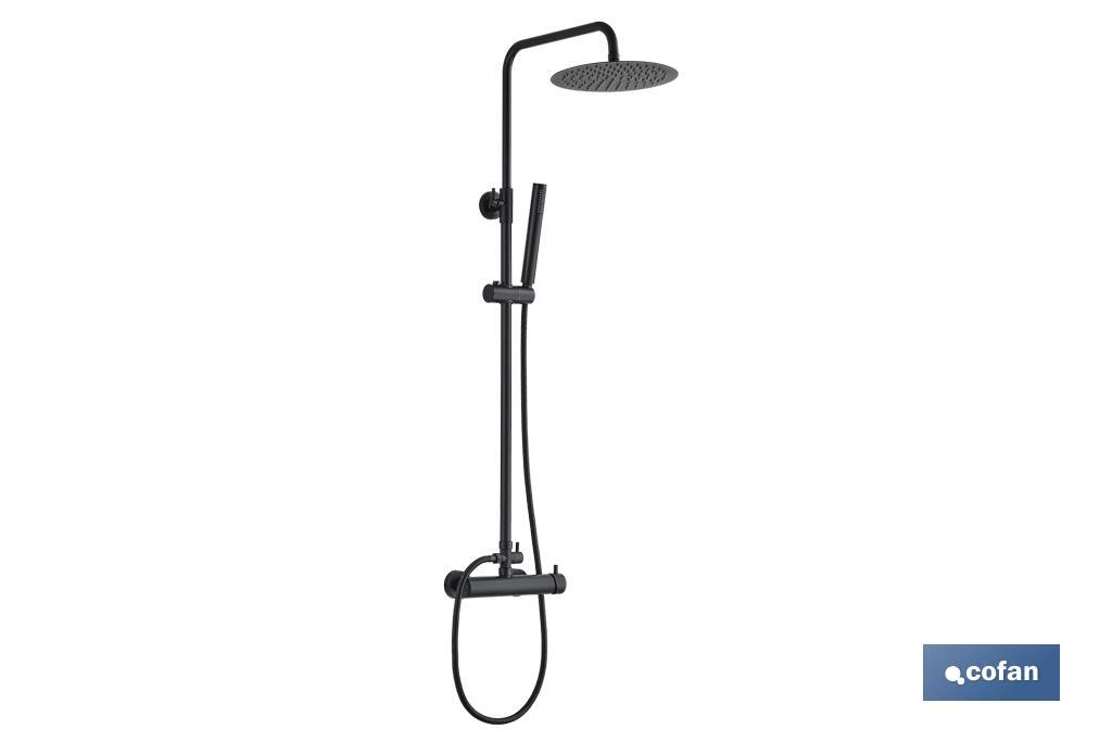 COLUMNA DUCHA NEGRA CON GRIFO MONOMANDO 1.40 MODELO NIAGARA (PACK: 1 UDS) COLUMNA DUCHA NEGRA CON GRIFO MONOMANDO 1.40 MODELO NIAGARA (PACK: 1 UDS)