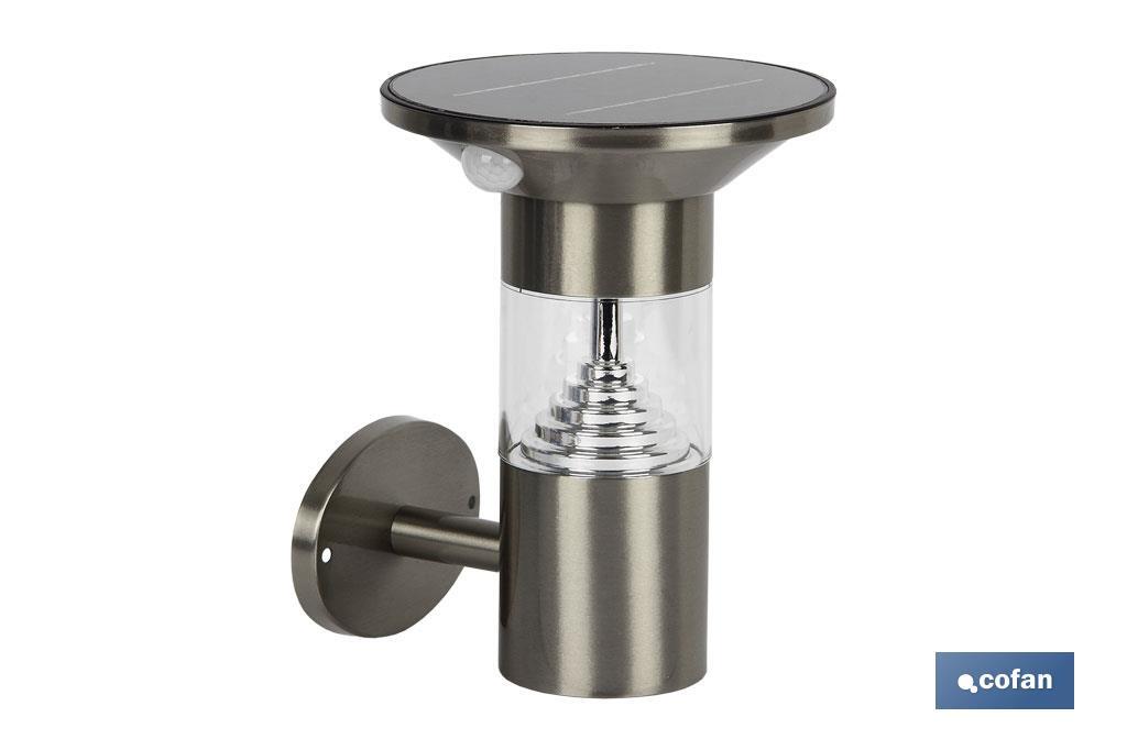 APLIQUE LED SOLAR CON SENSOR GRIS 3W IP44 500LM (PACK: 1 UDS) APLIQUE LED SOLAR CON SENSOR GRIS 3W IP44 500LM (PACK: 1 UDS)