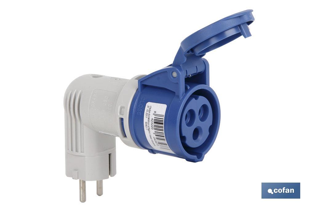ADAPTADOR INDUSTRIAL 16A 230V IP44 CLAVIJA SCHUKO (PACK: 1 UDS) ADAPTADOR INDUSTRIAL 16A 230V IP44 CLAVIJA SCHUKO (PACK: 1 UDS)