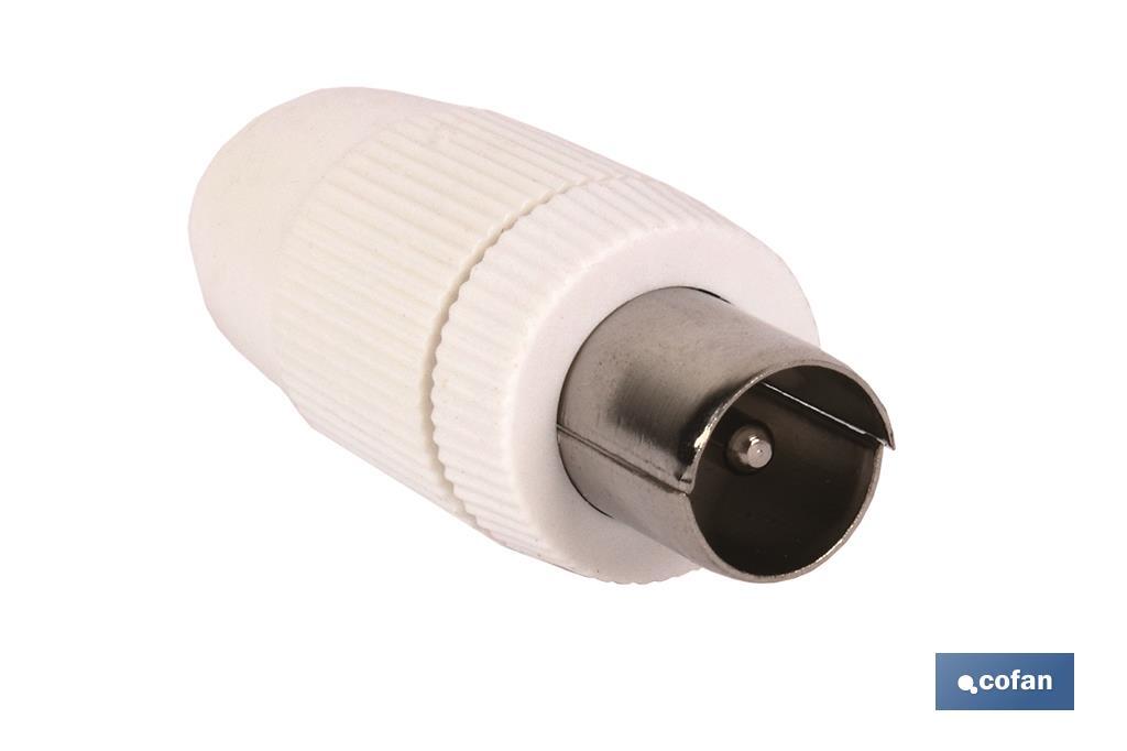 CONECTOR ANTENA MACHO RECTO (9,5MM) (PACK: 1 UDS) CONECTOR ANTENA MACHO RECTO (9,5MM) (PACK: 1 UDS)