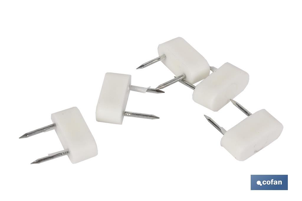 BLÍSTER DE 6 UDS. TOPES DE DOS PUNTAS GRANDES BLANCOS VENTA UNITARIA (PACK: 1 UDS) BLÍSTER DE 6 UDS. TOPES DE DOS PUNTAS GRANDES BLANCOS VENTA UNITARIA (PACK: 1 UDS)