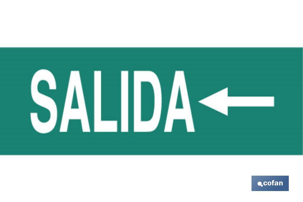 SEÑAL LUMINISCENTE 400X100mm. (PACK: 1 UDS) SEÑAL LUMINISCENTE 400X100mm. (PACK: 1 UDS)