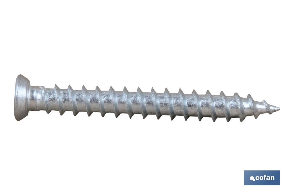 TORNILLO HORMIGÓN PLANA TORX 7,5X60