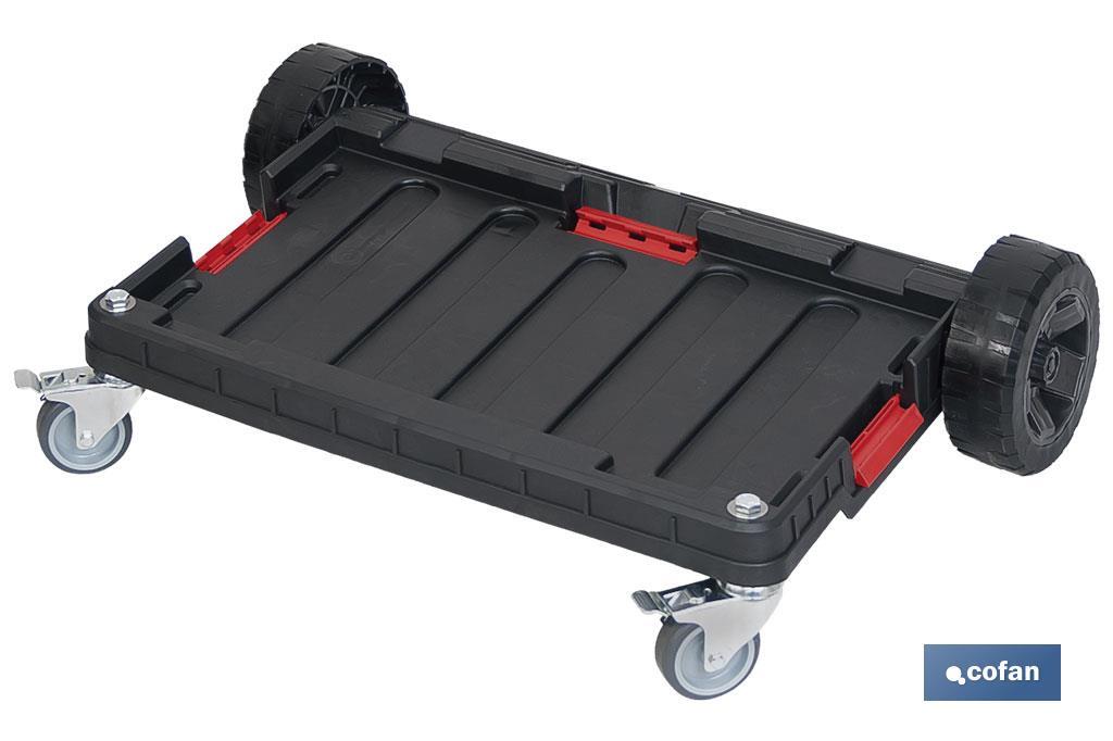 PLATAFORMA C/RUEDAS CAJA MULTIFUNCIÓN 585X385X420 MM