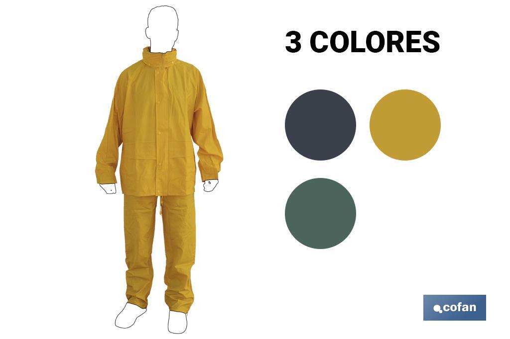 TRAJE DE AGUA PU/PVC AMARILLO TALLA M (PACK: 1 UDS)