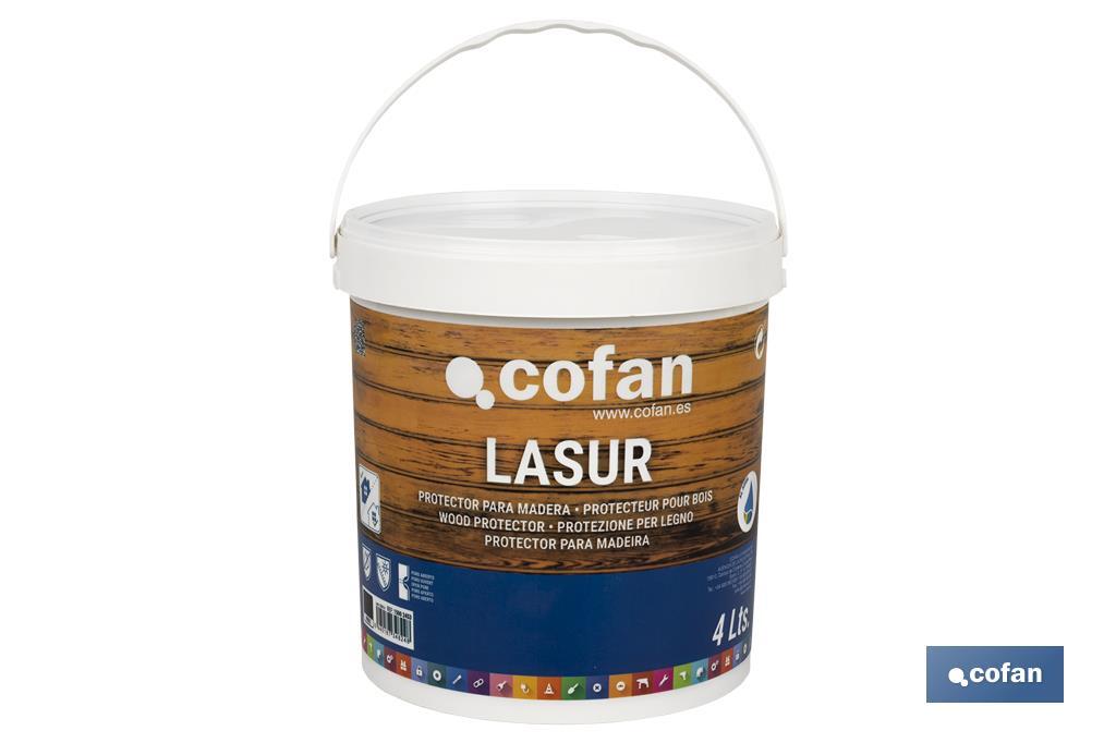 LASUR PROTECTOR AL AGUA PARA MADERA MATE ROBLE 4 L