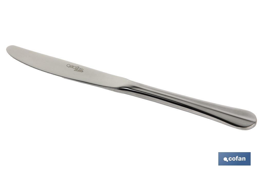 BL 2uds CUCHILLO DE MESA INOX C-18/0 MODELO BOLONIA 2mm