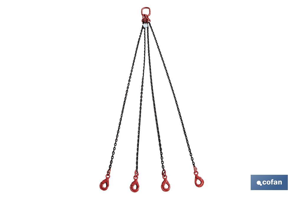 PULPO CADENA 8mm. Gº80 4Rx6M (PACK: 1 UDS) PULPO CADENA 8mm. Gº80 4Rx6M (PACK: 1 UDS)