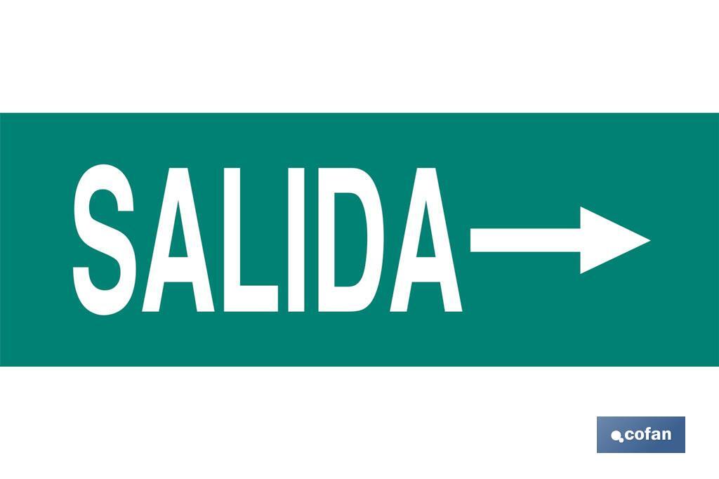 SEÑAL LUMINISCENTE 400X100mm. (PACK: 1 UDS) SEÑAL LUMINISCENTE 400X100mm. (PACK: 1 UDS)