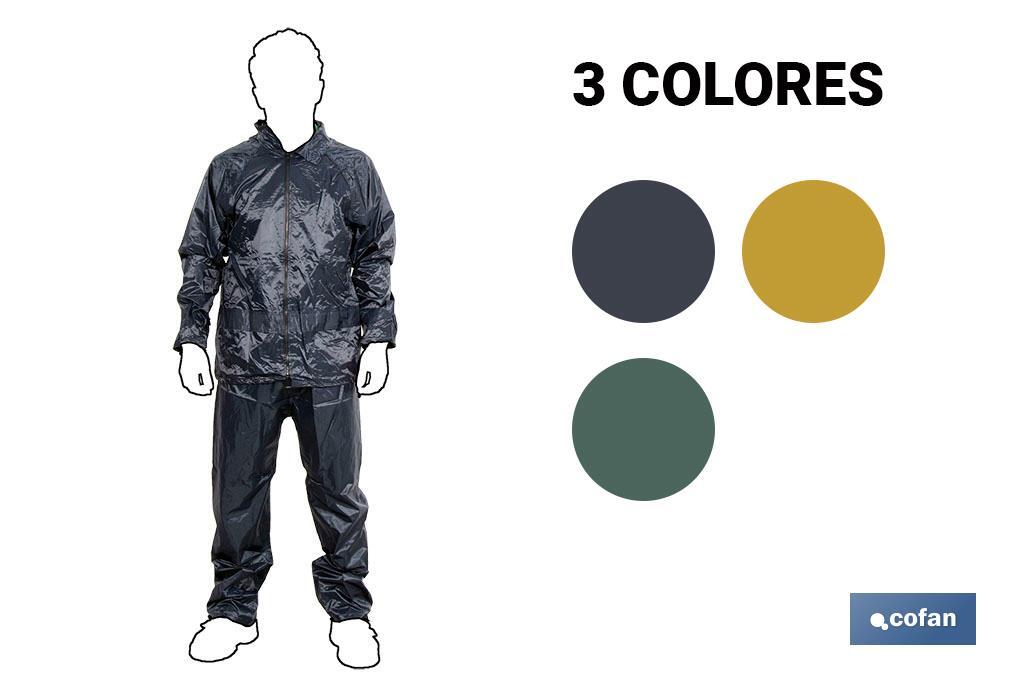 TRAJE AGUA VERDE POLIESTER/PVC TALLA L (PACK: 1 UDS) TRAJE AGUA VERDE POLIESTER/PVC TALLA L (PACK: 1 UDS)