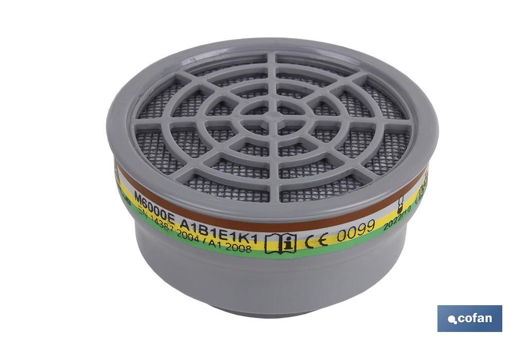 FILTRO TIPO A,B,E,K1 - M6000E (PACK: 1 UDS) FILTRO TIPO A,B,E,K1 - M6000E (PACK: 1 UDS)