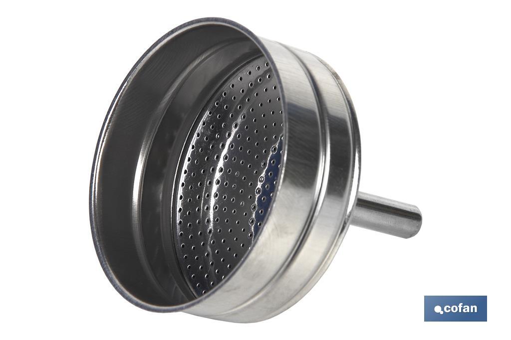 EMBUDO CAFETERA CONSTANZA 6 TAZAS ACERO INOX (PACK: 1 UDS) EMBUDO CAFETERA CONSTANZA 6 TAZAS ACERO INOX (PACK: 1 UDS)