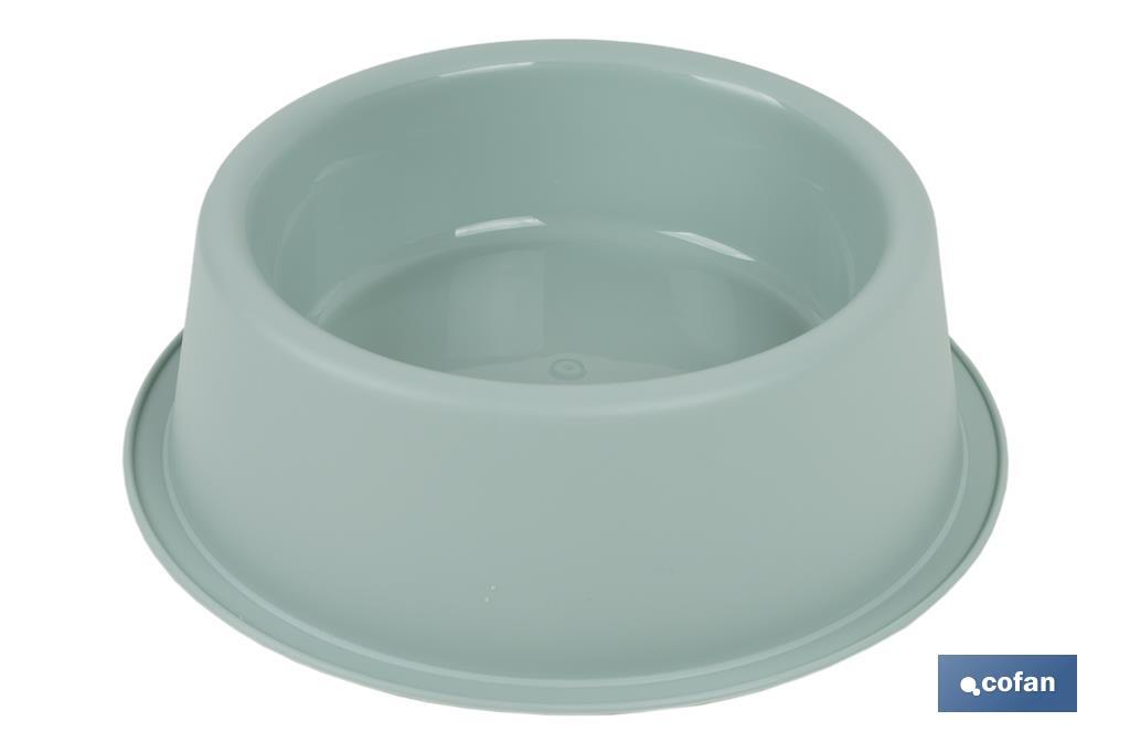 COMEDERO REDONDO  MODELO BIMBA VERDE AGUA 24.5X7.5cm (PACK: 6 UDS)