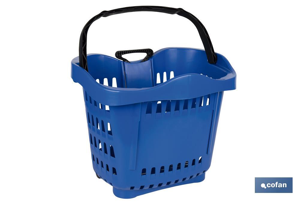 CESTA DE COMPRA CON RUEDAS 640 X 360 X 450 MM (52 LITROS) (PACK: 1 UDS) CESTA DE COMPRA CON RUEDAS 640 X 360 X 450 MM (52 LITROS) (PACK: 1 UDS)