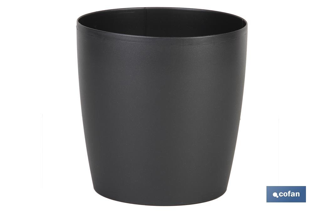 MACETA CAMELIA COLOR ANTRACITA 24.5X23.6CM (PACK: 12 UDS) MACETA CAMELIA COLOR ANTRACITA 24.5X23.6CM (PACK: 12 UDS)