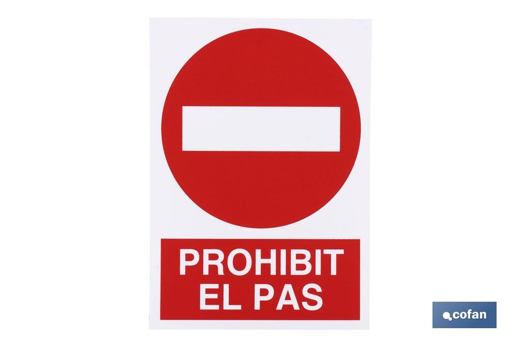 SEÑAL POLIESTIRENO 297X210 MM (PACK: 1 UDS) SEÑAL POLIESTIRENO 297X210 MM (PACK: 1 UDS)