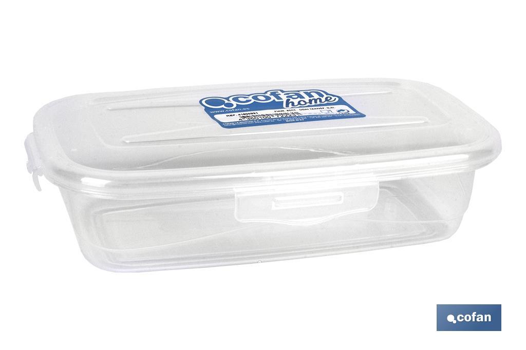FIAMBRERA RECTANGULAR MARNAI TRANSP. 2.8L (PACK: 1 UDS) FIAMBRERA RECTANGULAR MARNAI TRANSP. 2.8L (PACK: 1 UDS)