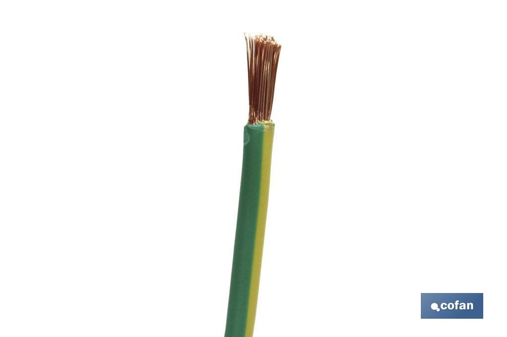 ROLLO CABLE H07V-K 1X6MM2 AMAR/VER (100M) (PACK: 1 UDS) ROLLO CABLE H07V-K 1X6MM2 AMAR/VER (100M) (PACK: 1 UDS)