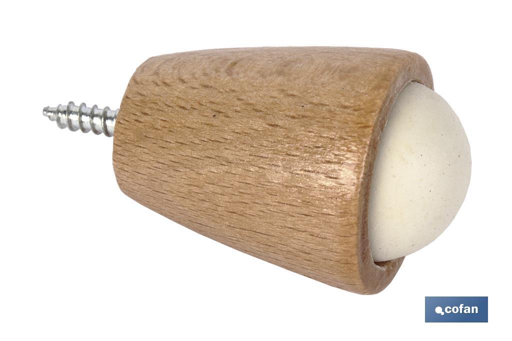 TOPE PUERTA MADERA 40MM (PACK: 12 UDS) TOPE PUERTA MADERA 40MM (PACK: 12 UDS)