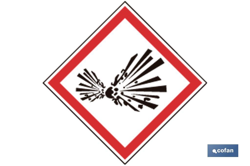 SEÑAL ADHESIVA MAT. PELIGROSAS 100X100 (PACK: 1 UDS) SEÑAL ADHESIVA MAT. PELIGROSAS 100X100 (PACK: 1 UDS)
