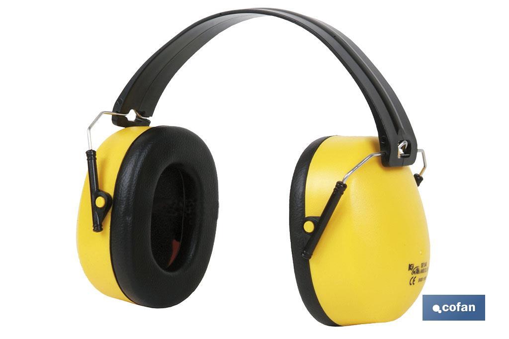 Auriculares de Protección | Antirruido | Color Amarillo | Fabricados en ABS y Poliestireno | Con Blíster o Sin Blíster